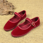 Moodsad Retro Lamedad Suede Kingad Naistele Vabaaja Kevadise Pandlaga Rihm Naiste Lamedad Kingad &Uuml;hev&auml;rvilised &Uuml;marad Varbad Madal Pehme Tald Naiste Kingad 36 punane