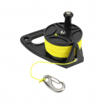 Sukeldumise Kalastusrull Scuba Sukeldumisrull P&ouml;idlahoidja Konksuga Snorgeldamiseks Veealused Veespordialad 46m Kollane Tamiil Yellow line 46M black wheels