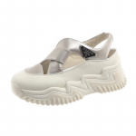 Suvised uued vabaaja paksutallalised mugavad sandaalid naistele v&auml;lisjalatsid mood suurendavad &otilde;&otilde;nes hingavad vabaaja spordijalatsid 35-40 40 beež