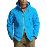 Polo Ralph Lauren veekindel kapuutsiga jakk tikitud ponilogo ja kahepoolse lukuga Meeste jakid 710907550-006 L blue