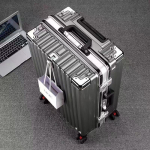 Tugev suure mahutavusega alumiiniumraamiga reisit&scaron;ekkkohver - vastupidav universaalne ratastool meestele, naistele, &uuml;li&otilde;pilastele 20 Inch (Carry-on, Very Small Capacity)