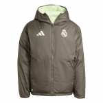 Adidas Real Madridi alla-jope Treening Vabaaja Mugav Soe Kapuutsiga Kahepoolne Pardisulgedest Jope Meeste Joped JN3077 S