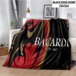 Moodne Kunstitr&uuml;kiga Bacardi Rum Logo Tekk Pere Magamistuba Voodilina V&auml;litingimustes Auto Reisimine Telkimine Piknik Pehme Magamiskott 30x40in gray