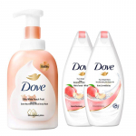 Dove Valge Virsiku Vannitoodete Komplekt