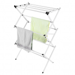 3 layered Movable Retractable Clothes Rack Airer Household Indoor Outdoor valge