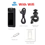 4K HD minikaamera WiFi kaasaskantav v&auml;ike digitaalne videosalvesti BodyCam infrapuna &ouml;ise n&auml;gemisega DVR miniatuurne privaatne kantav videokaamera WiFi Cam