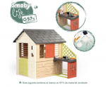 M&auml;ngumaja - SMOBY - Loodusmaja + K&ouml;&ouml;k - Taaskasutatud plast - Ilmastikukindel - 2+ aastat