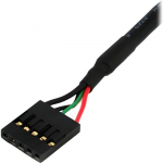 Kaabel - StarTech - IDC-5 - 45 cm - USB - F/F - Must