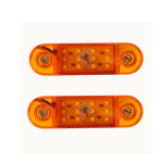 2-PAKILINE LED-MARKERVALGUSTID HAAGIS, Poolhaagise Tuled12V Haagise Kollane K&uuml;lgm&auml;rkertuli Indikaatorid Universaalne Sobivus Haagise RV M&auml;rgistus LED-valgusti Vartsi