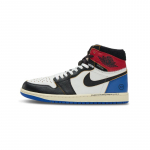 Fragment Design x Union LA x Air Jordan 1 Retro High OG Varsity Red Unisex Tossud Mitmev&auml;rviline Must Valge-Varsity-Punane-Sport-Sinine IO7847-002 36