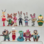 12 tk/komplekt Zootopia 2 tegelaskuju m&auml;nguasi Judy K&uuml;&uuml;lik Nick Rebane Seeria Anime kujuke F&auml;nnidele J&otilde;ulukingitused