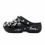 Crocs Classic Platvorm Klomp Jumbo Land EVA Seksikas Moodne Isikup&auml;rane Mitmek&uuml;lgne Augudega Kingad Unisex Must 34-35 must