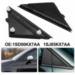 Side door mirror flag cover set suitable for Fiat 500 2012- two-piece plastic parts designed for secure fit and