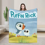 Puffin Rock Oona Baba Tekk Kvaliteetne Soe Pehme Visketekk Talvine Lennukireis Diivanitool Naljakas Voodikate 30x40in