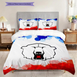 Eisbaren Berlin Muster Voodipesu Tekikott Padjap&uuml;&uuml;riga Kodu Kaunistus S&uuml;nnip&auml;evakingitus (1 * tekikott + 2 * padjap&uuml;&uuml;ri, ilma s&uuml;damikuta) 135x200cm