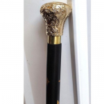 Victorian Walking Stick with Engraved Brass Handle Birthday gift Home Decor