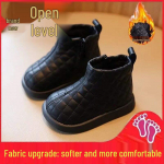 Pehme voodriga s&uuml;gis-talvised beebisaapad - Soojad t&uuml;drukute Martin nahast l&uuml;hikesed saapad Size 26 Inner Length 16cm