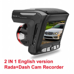 Autokaamera, DVR-videosalvesti, Multifunktsionaalne elektrooniline koeravastane alarm/laserivastane mobiilne kiirusradari seire 【2 in 1】without card must