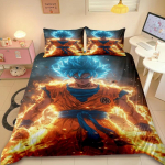 Teismelised Jaapani D-Dragon-Ball Tekikate Anime Super Saiyan Voodipesukomplekt Son Goku Tekikate Komplekt Tekikate Magamistoa jaoks EU Single(135*200cm)3pcs