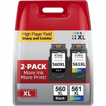 Cartouches d'encre - HOME FIT TRAINING - PG560XL & CL561XL - XL 600/400 pages - Noir et Couleur - Compatible Canon TS7450/TS5350