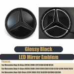 Autokleeps Uus 2025 Mercedes Benzi jaoks Lame Must Tagumine Pagasiruum Embleem Logo M&auml;rk Eesmise Grilli Peegel L&auml;ikiv Uusim 3D Embleem Minu jaoks