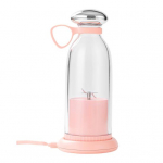 Puuviljapress Kaasaskantav Blender Toidukvaliteediga BPA-vaba Suure mahutavusega Suure kiirusega USB-ga laetav Puuvilja K&ouml;&ouml;givilja Blender roosa