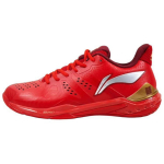 Li Ning Cloud Thunder Cushioning Slip Resistant Abrasion Resistant Low top Badminton Shoes Unisex Red AYAS028-3 40