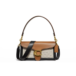 Coach Tabby 26 Klassikaline reljeefne monogrammiga tr&uuml;kitud l&otilde;uend ja vasikanahast &otilde;lakott Naiste k&auml;ekotid Pruun Must Valge 89148-B4PU2 Gift Box Set (Basic Set+Yellow Box)