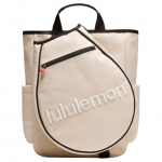 Lululemon 19L Reguleeritava rihmaga puuvillane reketikott Naiste kotid Looduslik-Must LU9DKLS-011185 Natural & Black