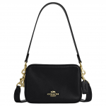 K&auml;ekott Coach Carey 19 Eemaldatava k&auml;epidemega &Otilde;lakott Kahekordne t&otilde;mblukuga Sulgemine V&auml;line magnetiline tasku Nahast Minisuuruses Unisex &otilde;lakott Must CEA02-IMBLK Basic Set (Bag+Dust Bag)