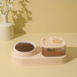 Koera kassi automaatne s&ouml;&ouml;tmiskauss suure mahutavusega koera kassi toitmine ja joomine koera veejaotur S&ouml;&ouml;tmiskauss lemmikloomatarbed roosa