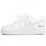 Nike Air Force 1 libisemiskindlad, kulumiskindlad, kerged madalad rulaketsid Naiste Valge 315122-111(Team18-) 35.5