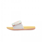 Nike Offcourt Adjust Sandaalid Naistele M&auml;gine Valge/Pehme Kollane/Kerge Roheline/Uduoranž IR8251-187 36.5