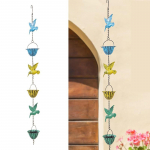 Vihmaveekett, koolibri vihmaveeketid &otilde;ue, metallist vihmaveeketi kell, dekoratiivse vihmaveekoguja keti asendus allavoolutorule A