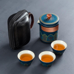Hiina Kung Fu tee komplekt Kaasaskantav Reisimiseks V&auml;ljas Majapidamises P&uuml;hadepidu Keraamiline Teekann Teepurk Teetasside Komplekt Tarvikud Kingitus
