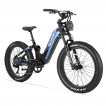 Cyrusher Trax 2.0 Sinine/Oranž/Hall 250W Bafang Mootor, 52V 20Ah Aku, 26x4,0-tollised Rehvid, 9-k&auml;iguline Kahevedrustusega Elektriline Maastikuratas sinine
