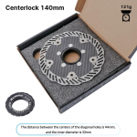 2026 S&uuml;sinikkiust Piduriketas Mtb Ujuv Rootor 160mm 140mm Centerlock Disco Jalgratta Pidurisadul M&auml;giratta Kettaidurid Rattas&otilde;it Centerlock 140MM