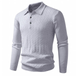 Uus meeste kampsun suure suurusega Jacquard kampsun Rev&auml;&auml;riga aluss&auml;rk &Uuml;hev&auml;rviline kampsun POLO s&auml;rk XL hall v&auml;rv