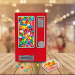 Mini kommiautomaat Retro laua-suupistete hoiukarp Manuaalse kangiga maiuseautomaat lastele Kodu kontori osa