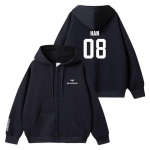 Straykids pusad Jakk Kpopi T&auml;ht SKZ KARMA riided lavakost&uuml;&uuml;m Han-XL must