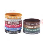 40 tk inspireerivat piibliv&auml;rssi silikoonk&auml;ev&otilde;ru, usu-p&otilde;hised kummist randmepaelad, t&auml;iuslikud kristlikud kingitused meestele, naistele ja teismelistele
