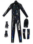 M-4XL Laser L&auml;ikiv Kunstnahast Bodysuit M&auml;rg V&auml;limusega PVC Catsuit Meeste Cosplay Zentai Komplekt Tihe Trikookombinesoon Keha EM&Other