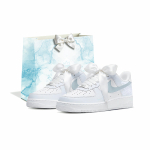 Nike Air Force 1 Hele Sinine Liblika Unistus, Ostukott Libisemisvastane K&otilde;rgust Suurendav Madala s&auml;&auml;rega Rula Kingad HV2511-100(Team2362-S-BOX) 38.5