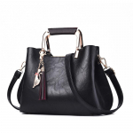 Naiste kott Uus mood Casual Crossbody kott &Uuml;hev&auml;rviline lukuga &uuml;he &otilde;laga k&auml;ekott 27x13x20cm must