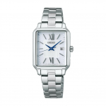 SEIKO SELECTION Naiste S-seeria Naiste P&auml;ikeseenergia ja Raadiojuhitav Ruudukujuline K&auml;ekell SWFH137 [Seiko Kell] (kuup&auml;evaga)