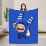 Oddbods Show (TV-tekid Kvaliteetsed &Uuml;lipehme Armas Multikakujuline Visketekk Talvine Reisi Diivan Voodi T&auml;navatrend Voodikate 150x200cm
