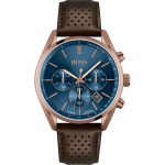 Hugo Boss 1513817 Analoog Sinise sihverplaadiga Meeste k&auml;ekell 44mm pruun