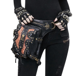 Keskaegsed Steampunk V&ouml;&ouml;jalakotid Naistele Meestele Viktoriaanlik Gooti Kolju Stiilis Rahakott Reie Puusav&ouml;&ouml; Kotid Messenger &Otilde;lakotid One Size&medieval must