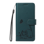 Magnetiline nahast klapp-rahakott Samsung Galaxy S26 Plus Edge Ultra Telefonile Raamatukate 3D reljeefne Kass Liblikas V&otilde;ilill Galaxy S26 Plus