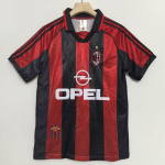 AC retro s&auml;rk klassikaline nostalgiline koopia jalgpallis&auml;rk Kaka Maldini l&uuml;hikeste varrukatega &uuml;laosa treeningvorm S red